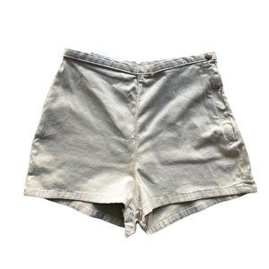 Denim By American Apparel Khaki High Waist Tap Short Sz 26/27
